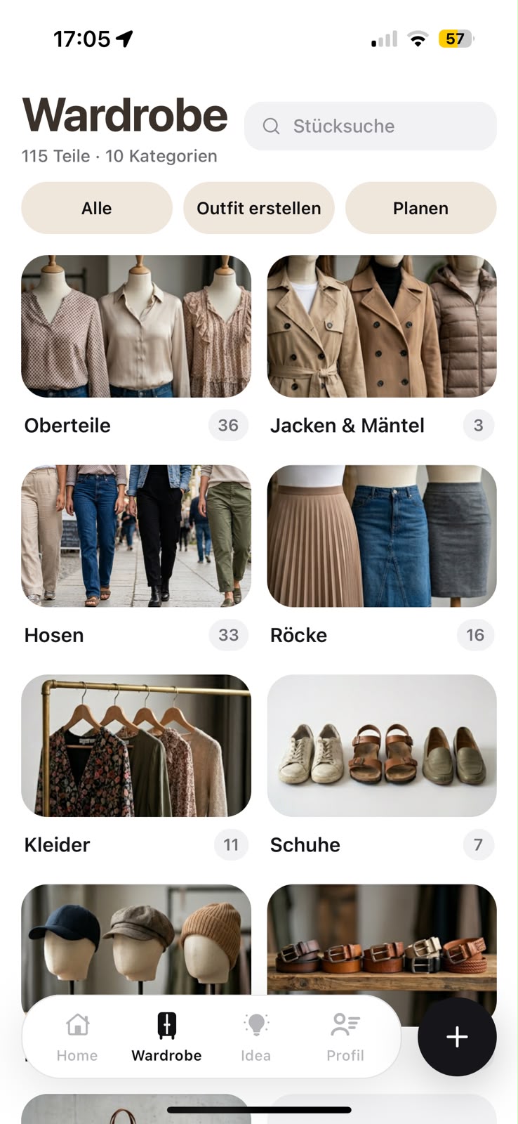 Closet App — dein digitaler Kleiderschrank
